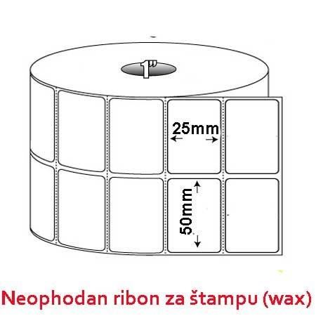 ROLNA ETIKETA VELUM BELA 50*25 5300