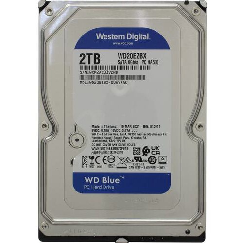 HARD DISK 2TB 3.5 WD BLUE WD20EZBX