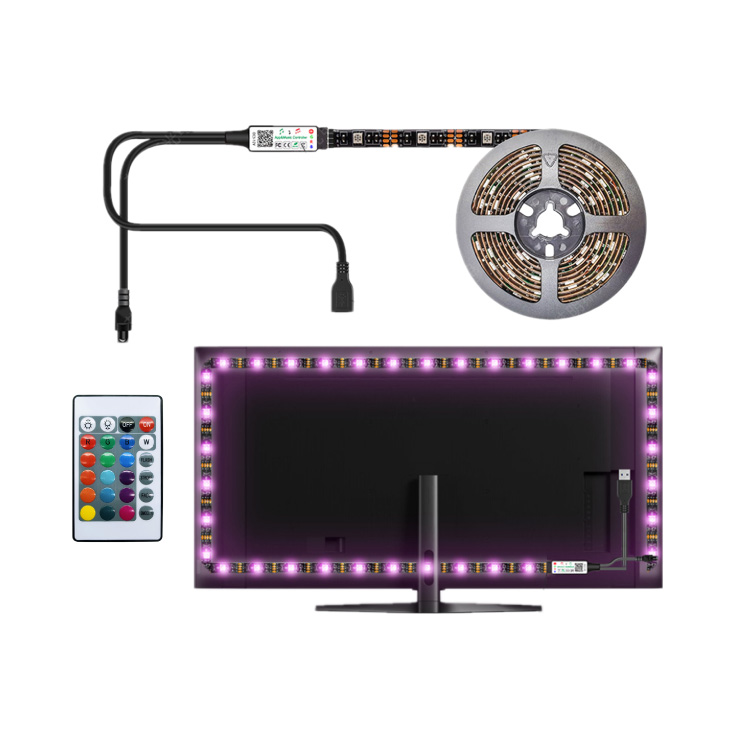 SET RGB LED TRAKA LTK5050/30RGB-RC/2 USB 5V 2M - Slika 2