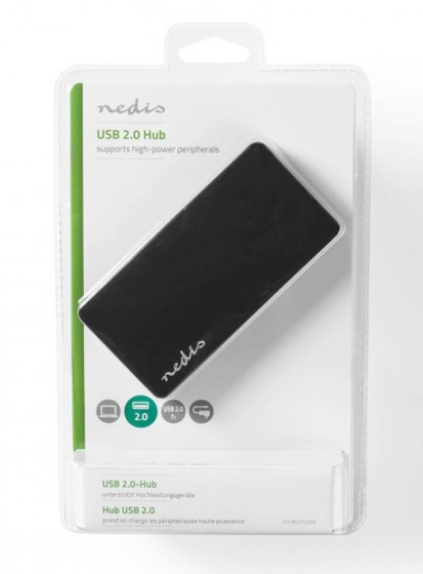 HUB UHUBU2730BK USB 2.0 7-PORT