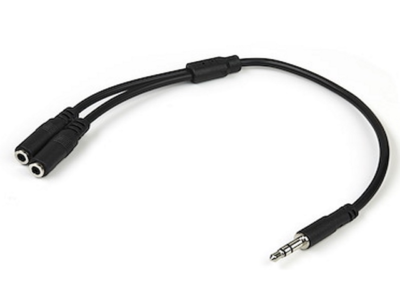 ADAPTER 3.5mm M -2X3.5mm F  E- GREEN