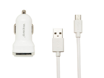 AUTO PUNJAČ W-006 2400MAH + MICRO USB WEWO
