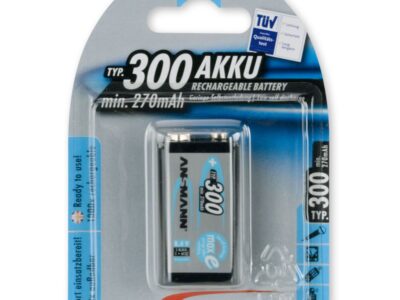 BATERIJA 9V 300MAH RECHARGEABLE ASMAN