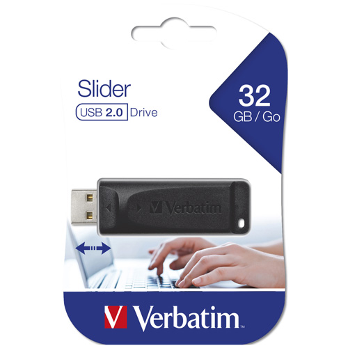 FLASH 32GB 2.0 SLIDER VERBATIM