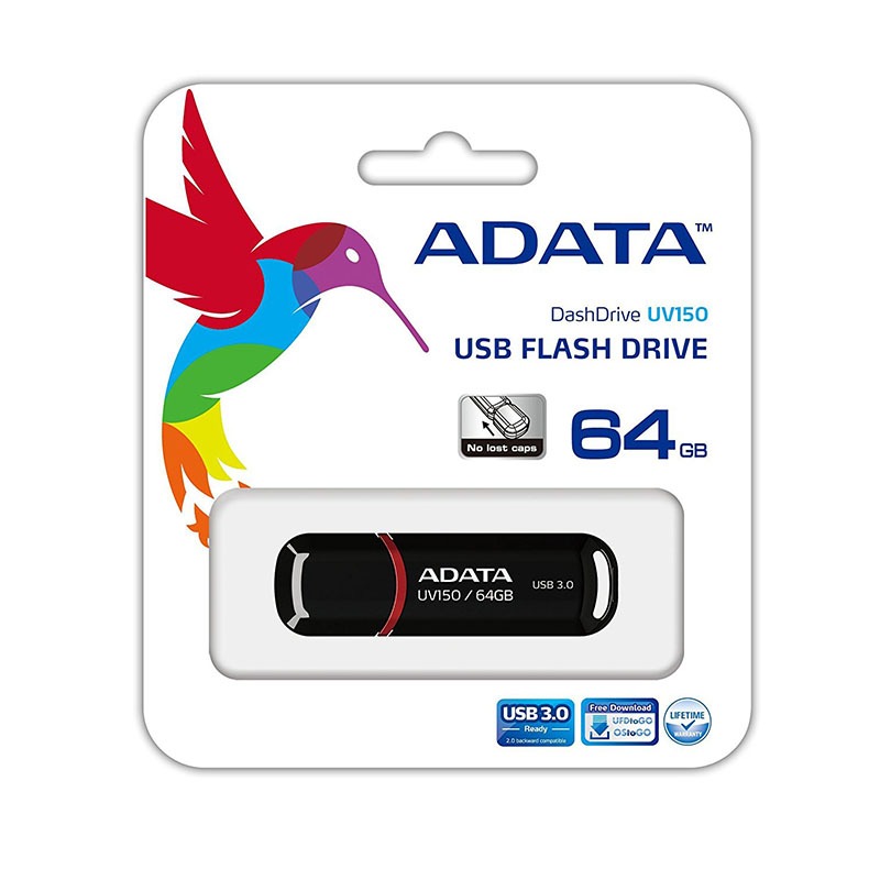 FLASH USB ADATA 64 GB AUV150-64G-RBK