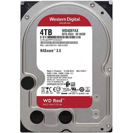 HARD DISK 1TB WD40EFAX RED WESTERN DIGITAL