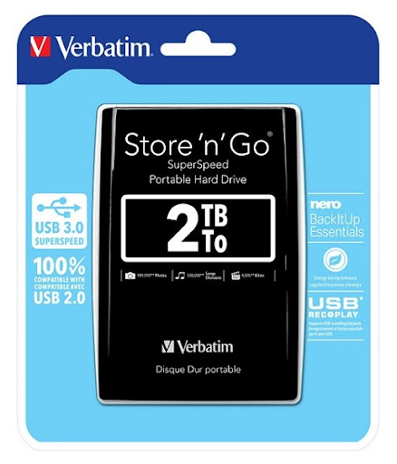 HARD DISK VERBATIM 2TB 3.0 53177 EXTERNI