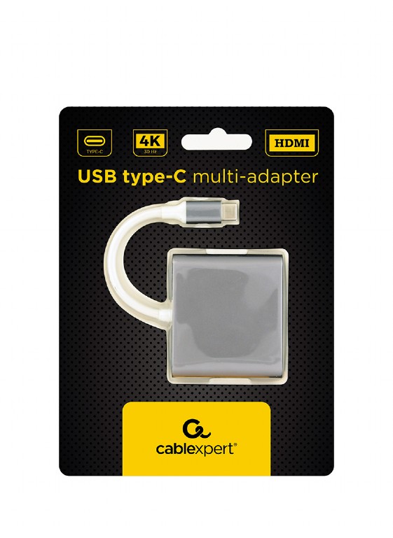 HUB CABLEXPERT A-CM-HDMIF-02-SG USB TYPE C, HDMI