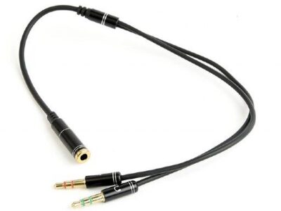 KABL CCA-418M AUDIO SPLITER 3.5MM FEMALE TO 2X3.5MM MALE