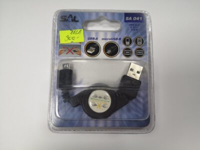 USB-USB MIKRO AUTO.0,70 CRNI SAL