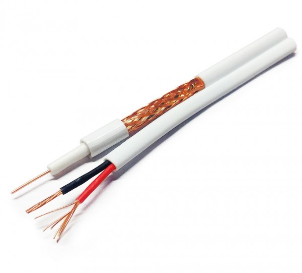 KABL RG59 + 2 X 0.75 NAPOJNI 100 M BELI
