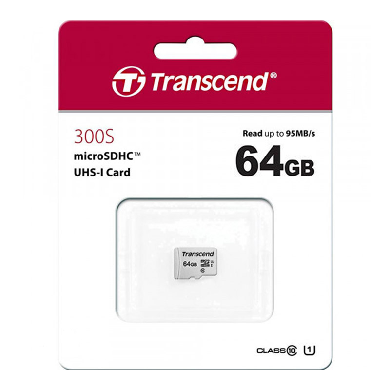 MICRO SD 64GB TS64GUSD300S TRANSCEND