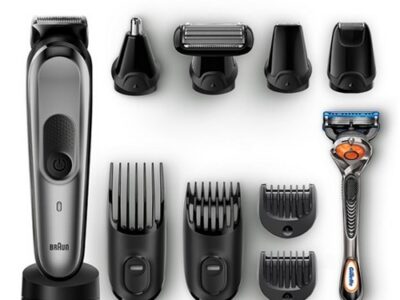 MUŠKI SET BRAUN MGK7021 BK/MT GREY+RZR WBOX