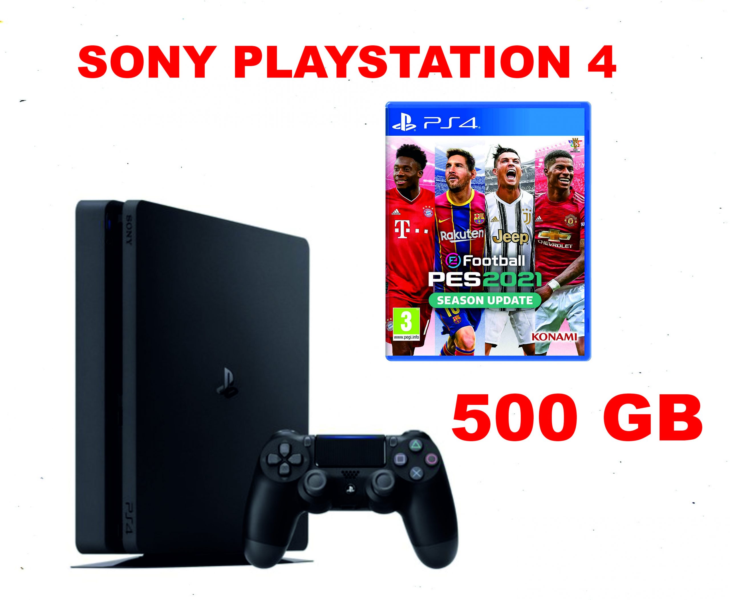 SONY PLAYSTATION PS4 500GB SLIM + PES 21