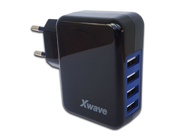 PUNJAČ ZA TELEFON H44 4A 4XUSB CRNI XWAVE