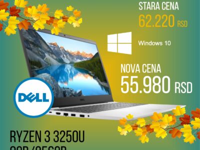 LAPTOP DELL OEM INSPIRATION 3505 NOT18189 RYZEN3250U/8GB/256GB/WIN10HOME
