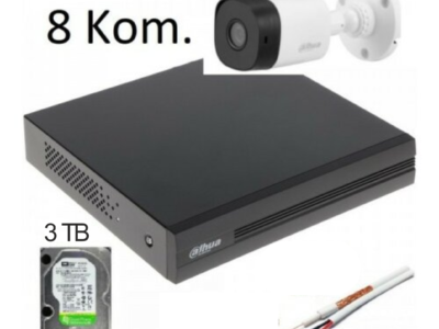 DAHUA-08  SET 8 KAMERA FULL HD/2TB/200m RG59 KABL