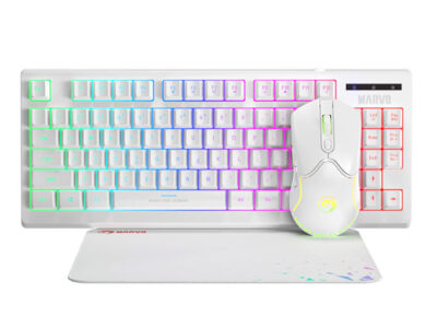 SET TASTATURA+MIŠ+PODLOGA CM310 BELI MARVO