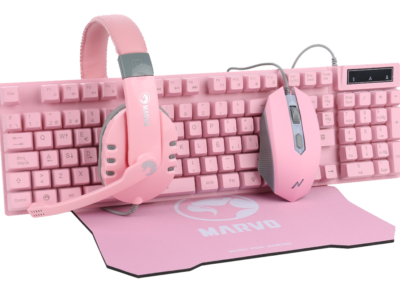 SET TASTATURA+MIŠ+SLUŠALICE CM370 PINK MARVO