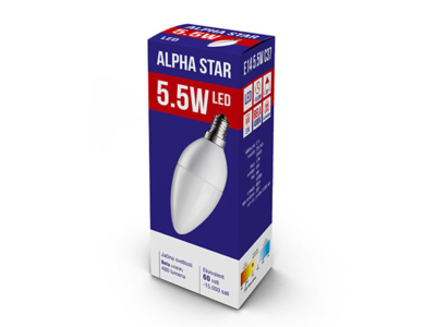 SIJALICA E14 5W BELA ALPHA STAR