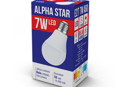 SIJALICA E27-7W BELA XLED P45 NB