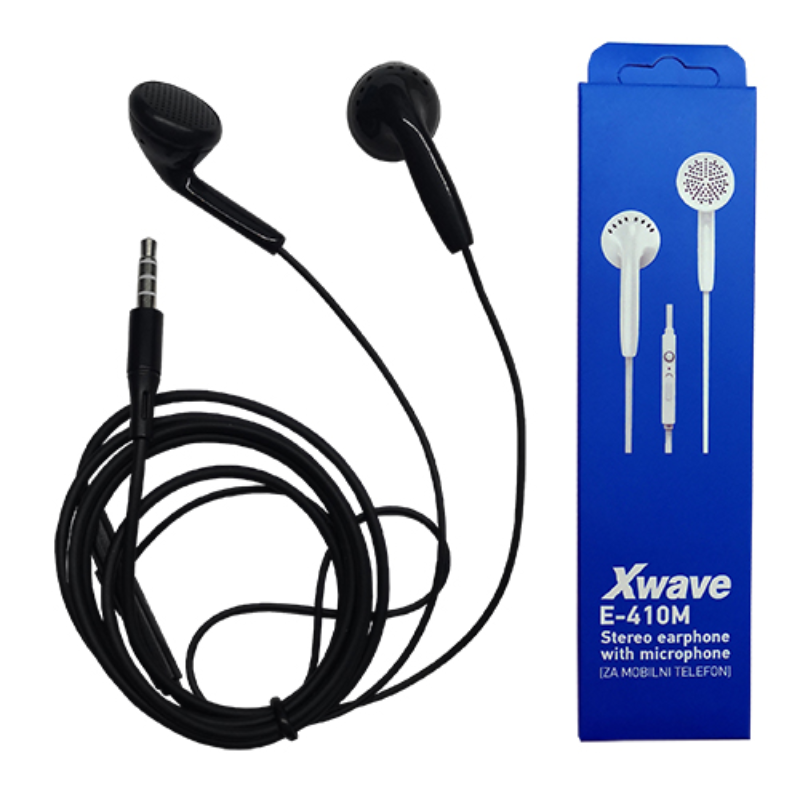 SLUŠALICE E-410M BLACK XWAVE