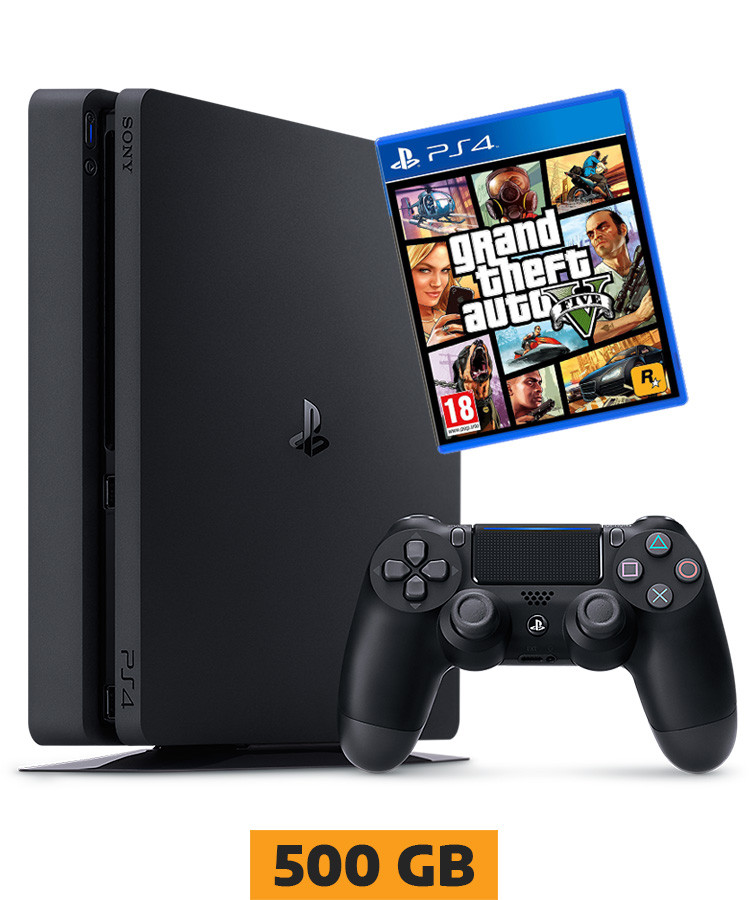 SONY PLAYSTATION PS4 500GB + GRAND THEFT AUTO 5
