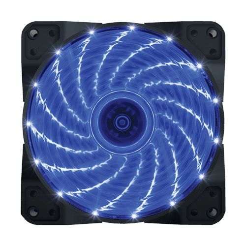 VENTILATOR 120X120 ZEUS BLUE LED LIGHT