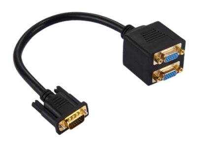 VGA SPLITER 1 IN MUŠKI NA 2 OUT ŽENSKA  VS-K02