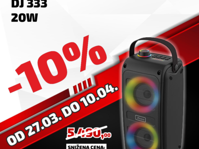 ZVUČNIK BT XWAVE DJ 333