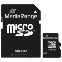 MEMORIJSKA KARTICA MICRO SD MEDIARANGE 8 GB + ADAPTER  MR957