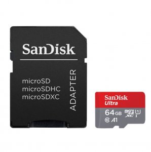 MICRO SD 64GB + ADAPTER SDSQUAB-064G-GN6MA SANDISK