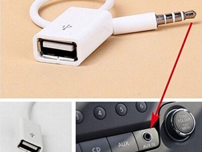ADAPTER USB NA AUX BELI 17CM