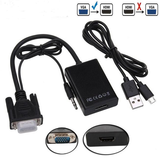 ADAPTER VGA-HDMI-AUDIO V2H