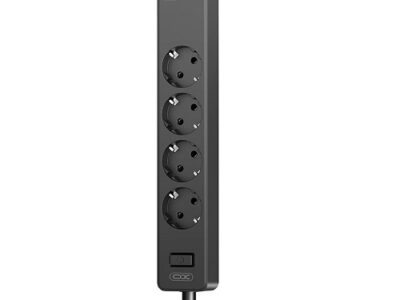 PRODUŽNI KABL WL10 4 UTIČNA MESTA +4 USB 1 8m CRNI XO