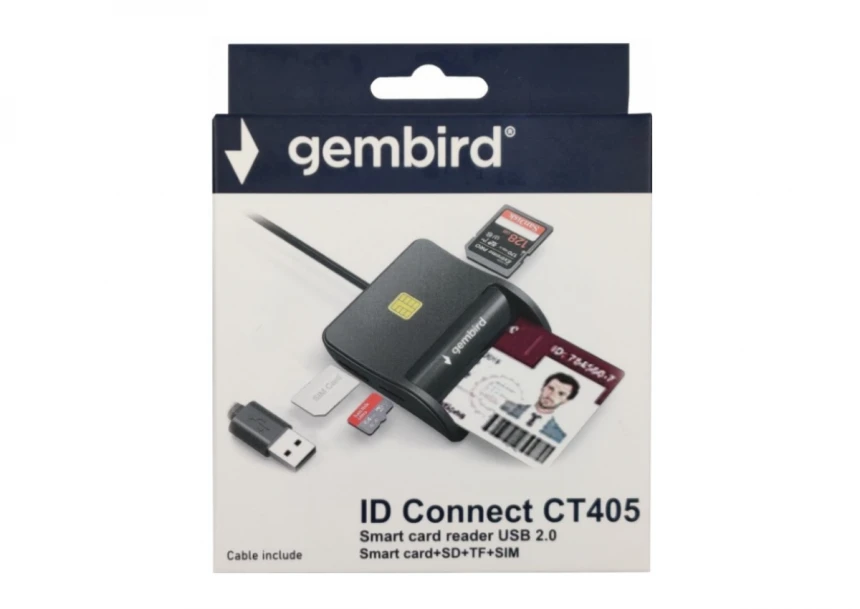 ČITAČ LIČNI KARTI +SD-TF-SIM CRDR-CT405