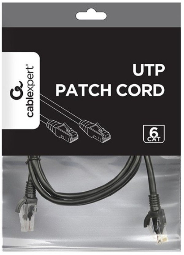 KABL UTP PP6U-1.5M/BK CAT6 GEMBIRD