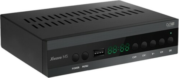 DVB T2 SET TOP BOX M5 LED/SCART/HDMI/RF/USB METALNO KUCISTE XWAVE