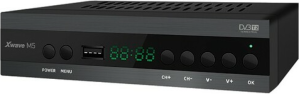DVB T2 SET TOP BOX M5 LED/SCART/HDMI/RF/USB METALNO KUCISTE XWAVE