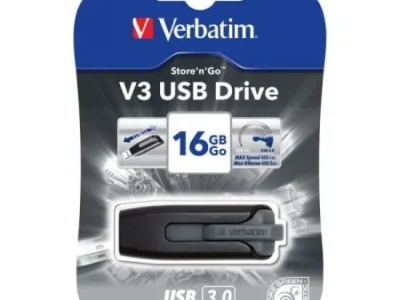 FLASH USB 16GB UFV49172 BLACKW VERBATIM