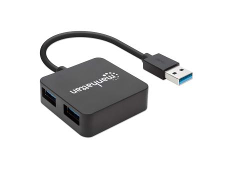 HUB USB 3.0 - 4X USB A MANHATTAN
