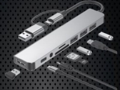 HUB USB TYPE-C A-CN-COMBO8-06 8IN1
