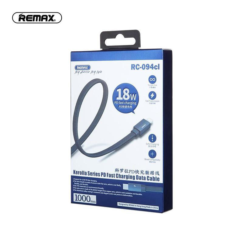KABL RC-094CL KEROLLA PD FAST CHARGE TYPE-C NA IPHONE 1M PLAVI REMAX
