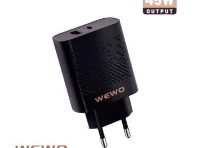 PUNJAČ USB + TYPE C 45W WEWO