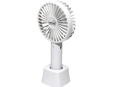 RUČNI PUNJIVI VENTILATOR 9CM 1200mAH HF9/WH BELI