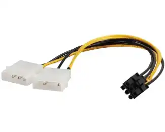 KABL PCI-E VGA 6 PIN - 2X MOLEX NAPONSKI ADAPTER E-GREEN