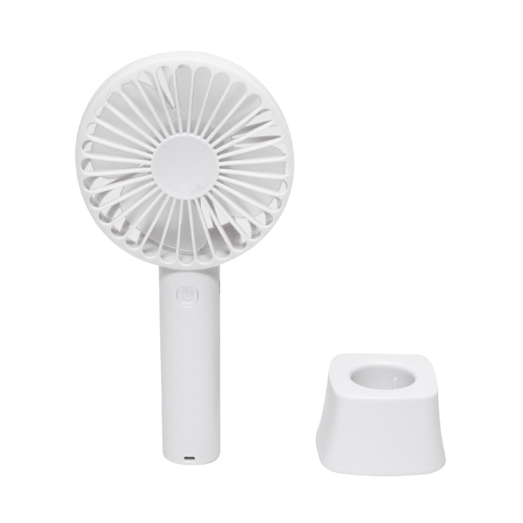 RUČNI PUNJIVI VENTILATOR 9CM 1200mAH HF9/WH BELI