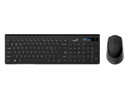 TASTATURA + MIŠ WIRELESS SLIMSTAR 8230 US GENIUS CRNA