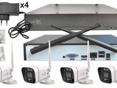 SET CAM-IP3MP-WIFIKITXM4 GMB KAMERA 3 MPIX SET WIFI 4 KAMERE, APP XMEYE