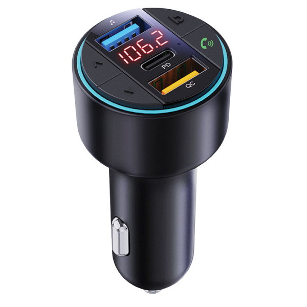 FM TRANSMITER BT40 BLUETOOTH LED USB 3D SURROUND USB TYPE C XWAVE